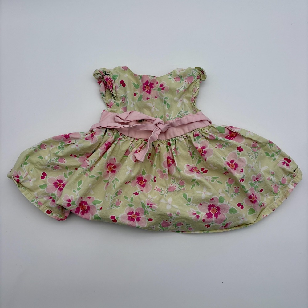 Koala Kids Dress Girls 9-12M Pink Floral Fit & Flare Bow Knee Length Party